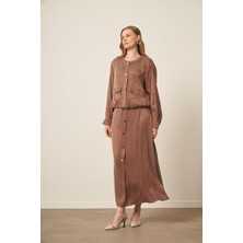 Ftz Women Kadın Cupra Etekli Takım  Kahve 31063