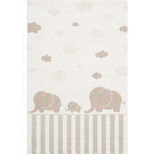 Eko Halı Bambino BMB03 Cream Beige Yumuşacık Dokulu Pastel Renklere Sahip Çocuk Halısı