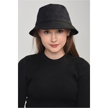 Siyah Yazlık Kova Şapka