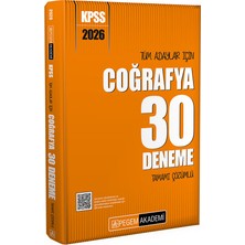 Pegem Akademi Yayıncılık 2026 KPSS Genel Kültür Coğrafya 30 Deneme