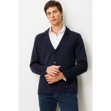 Erkek Cepli Blazer Ceket Lacivert
