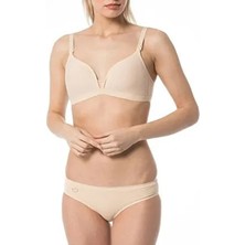 İmer Çamaşır İmer Kaplı Emzirme Sütyeni Ten Düz Desenli Pamuklu Kumaşla Konforlu Tasarım Sunuyor