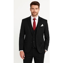 Yelekli Takım Elbise Slim Fit