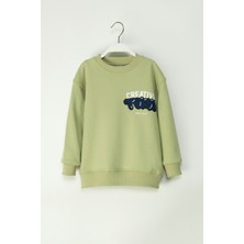 Erkek Çocuk Creative Tokyo Baskılı Sweatshirt Pamuklu Rahat Kalıp