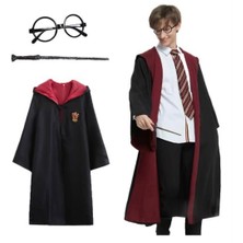 Arya Kostüm Harry Potter Pelerin Asa Gözlük 3lü Set 5-16 Yaş – Çocuk ve Gençler İçin Büyücü Kostüm Aksesuarları