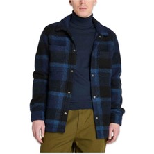 Timberland TB0A44HB Wool Blend Shacket Jacket Lacivert Erkek Gömlek