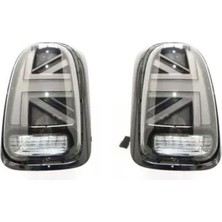 Mini Cooper F60 Arka Stop Takımı Ingiliz Bayraklı (Füme) 2017 Sonrası Uyumlu