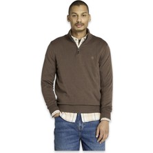 Timberland TB0A2BMX Williams River Cotton Yd 1/4 Zip Sweater Kahverengi Erkek Sweatshirt