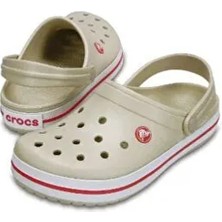 Crocs Günlük Kullanıma Uygun Bej Renkli Terlik Esnek Eva Malzeme ile Hafif ve Rahat