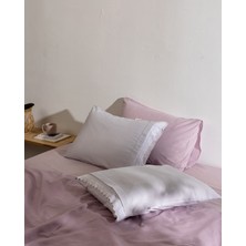 Madame Coco Fleuve %100 Pamuk 2'li Yastık Kılıfı - Gri