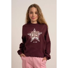 Loco Loco Kız Çocuk 7878  Baskılı 2 Iplik Sweat