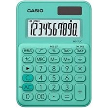 Casio 10 Hane Yeşil Masa Üstü Hesap Makinesi MS-7Uc-Gn