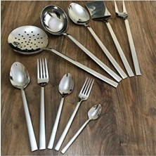 Kardelen Zümrüt 12 Kişilik 65 Parça Paslanmaz Çelik Kaşık Çatal Servis Takımı Set