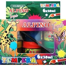 Alpino Suluboya 6 Renk Tropic 6-30 ml Tempera Dm-63