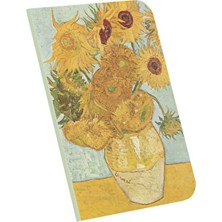 A4 Defter 4 - Van Gogh - Vase With Twelve Sunflowers, 1888 - Çizgisiz - 64 Sayfa - 21X29,7 cm