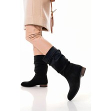 Plod Siyah Süet Çizme