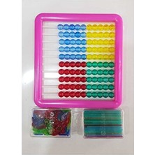 Sayı Seti Sayı Çubuğu Sayı Fasülyesi Abaküs Pembe