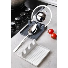 Pratik Çoklu Kepçe Kaşık ve Kapak Tutma Aparatı