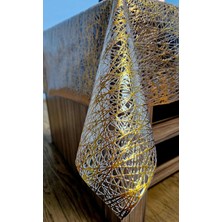 Hasır Pvc Deliksiz Şeffaf Kaplama Masa Örtüsü Su Geçirmez Kolay Silinebilir Lüks Muşamba