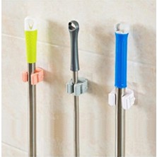 Fırça Süpürge Paspas Mop Sapı Tutucu Askı Çok Amaçlı Duvara Monte Askılık Mop Temizlik Seti Askısı