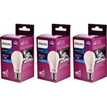Mycare LED Lamba 8W-60W 6500K Beyaz Işık X3 Adet