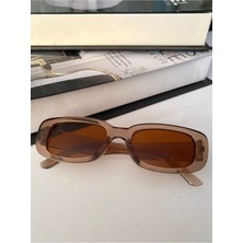 Chunky Frame Vintage Kahverengi Güneş Gözlüğü