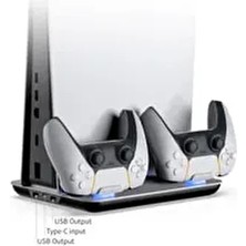 Ps5 Multifunctional Konsol Soğutma Standı ve Oyun Kolu Şarj ISTASYONU-TP5-05102