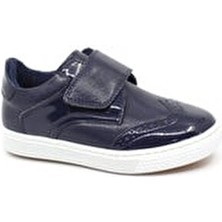 299 Erkek Çocuk Bebek Lacivert Rugan Cırtlı Spor Model Ayakkabı