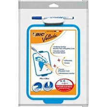 Bic Velleda 19x26 cm Kalem ve Silgi Yazı Tahtası Beyaz Renkli Malzeme ile Kullanıma Uygun