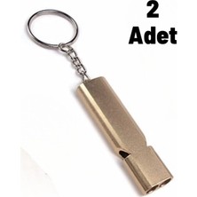 Online Home Market 2 Adet S.o.s Acil Imdat, Deprem  Düdüğü Alüminyum Islık Anahtarlık Kamp Yürüyüş Aksesuar Araçları 120 desibel