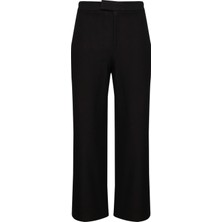 Siyah Yüksek Bel Culotte Pantolon
