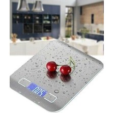 Dijital Hassas Mutfak Tartısı - Terazisi-Hassas Ölçüm 5kg Gri Terazi