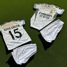 Real Madrid Yeni Sezon Arda Güler 15 Numara Çocuk Forması 4'lü Set Çorap+Bileklik Hediyeli