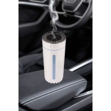 Araç ve Ev Nemlendirici Cihazı Buharlı Koku Difüzörü Araba Koku Giderici 7 Renk Ledli Yıldızlı