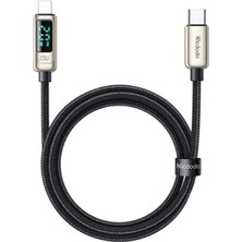 Mcdodo CA-8811 20W Dijital Göstergeli Type-C To Lightning Pd Data-Şarj Kablosu-Gümüş