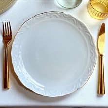 Porland Altın Yaldız 25cm Servis Tabak 6'lı