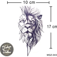 Yarı Kalıcı Dövme Geçici Aslan Dövmesi MGZ-043