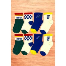 8 Çift Burun Dikişsiz Desenli Çocuk Soket