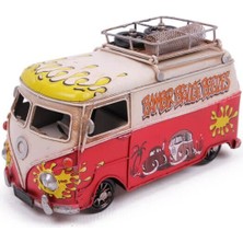 Dekoratif Metal Minibüs Çerçeveli ve Kumbaralı 1304E-3831