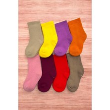 8 Çift Burun Dikişsiz Kışlık Kalın Havlu Kız Çocuk Soket Çorap