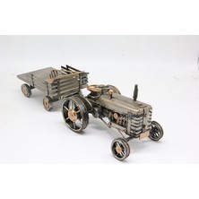 Dekoratif Metal Traktör Römorklu C1603