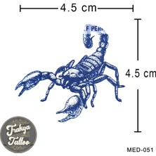 Yarı Kalıcı Dövme Akrep Geçici Dövme MED-051