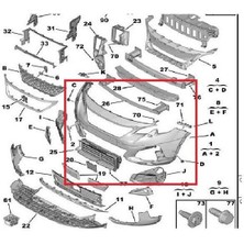 Peugeot 3008 Sonrası Ön Tampon Beyaz Boyalı 2016 Sonrası Uyumlu