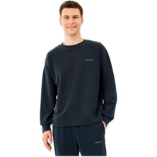 Skechers M Loose Crewneck Sweatshirt Erkek Siyah Sweatshirt S2510041-3817