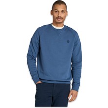 Timberland TB0A2BNK Ls Exeter River Basic Brushed Mavi Erkek Sweatshirt