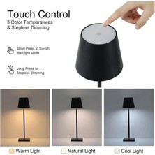 Şarjlı Masa Lambası Siyah