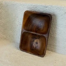 Akasya Çift Bölmeli Sunumluk 18X12,5 cm