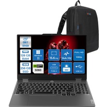 Lenovo Loq 15IRX10 Intel® Core I7-13650HX 128GB Ddr5 256GB SSD 15.6" 8GB/RTX5060 100W (1920X1080) IPS 300NITS 144Hz, G-Sync® WIN11PRO Gaming BILG.83JE00ETTRP31+ZETTAÇANTA