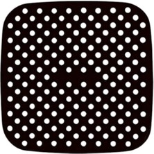 Online Home Market Deyhome Air Fryer Kare Model Pişirme Matı 21,5 cm Siyah Yeniden Silikon Fritöz Air Fryer Yapışmaz Silikon