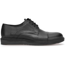 Elit SLGVF031C Erkek Hakiki Deri Klasik Ayakkabı Siyah